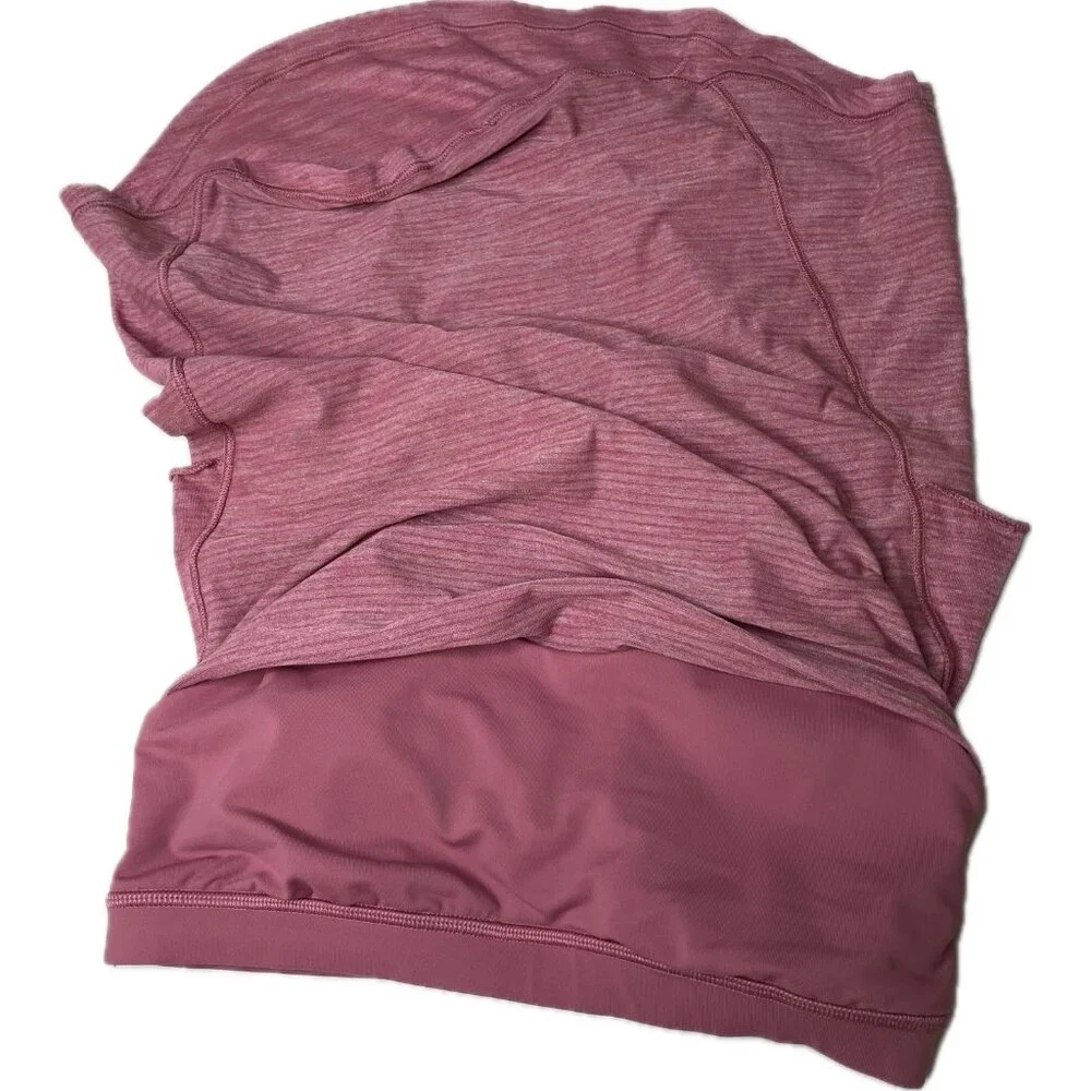 Lululemon Moment To Movement 2-In-1 Tank Pink Heathered Misty Merlot 4 S Padded - Picture 3 of 9